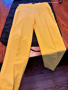 Ralph Lauren Yellow Straight-Leg Trousers Like New